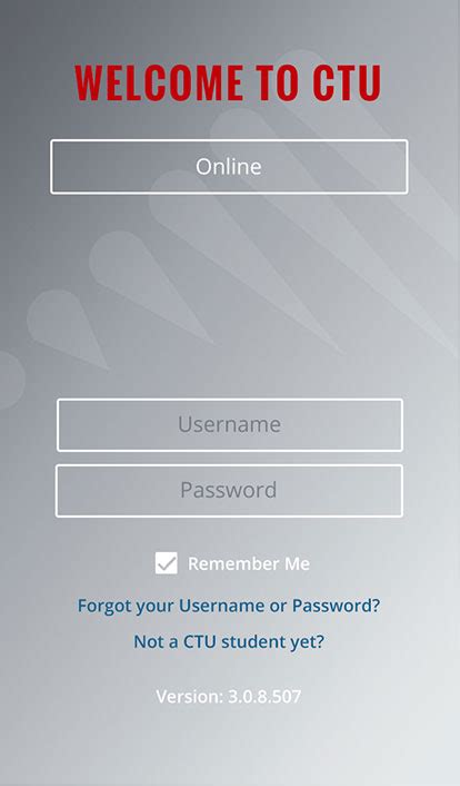 ctuonline login|CTU Online : Search.